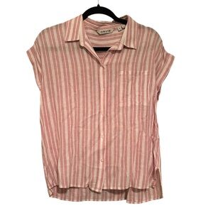 ORVIS Women’s Pink Striped Women's Top Size Small